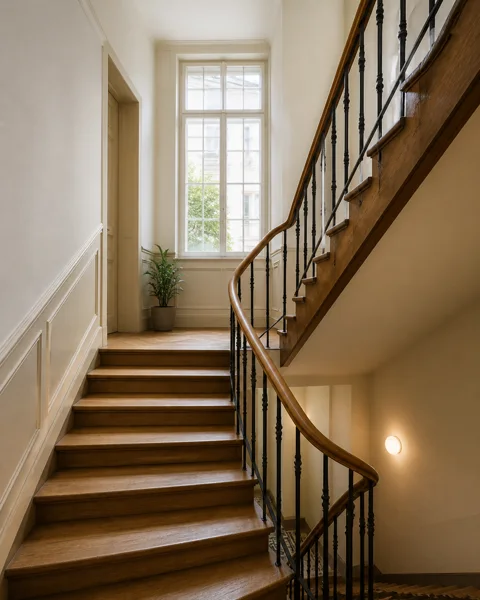 Treppenhaus der besichtigten Altbauwohnung